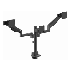 Brateck Modular Mechanical Spring Triple Monitor Arm with Sliders 17"-27" Monitor Weight Capacity (per flat screen):11kg, VESA: 75x75,100x100(LS)