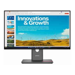 Lenovo ThinkVision P24qd-40 23.8" 24" 24" QHD IPS Monitor 2K 2560x1440 16:9 Height Adjustable Tilt Swivel Pivot HDMI USB-C DP1.4 4xUSB3.2 Hub LAN 3yr