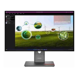 LENOVO ThinkVision P27Q-40 27" 120Hz QHD IPS Monitor 2K 2560x1440 16:9 4ms Height Adjustable Tilt Pivot Swivel HDMI DP USB hub VESA Tiny Support 3yr