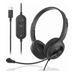 **ON SPECIAL** Verbatim ClaritySound Headset With USB-C Clear Sound, Comfort,Reduce Background Noise.Ideal for Office, Education, Business