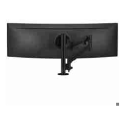 Atdec AWMS-HX40 597mm Dynamic Arm + 400mm Post / 6-14kg (13lb-31lb) Flat Screen 6-12kg (13lb-26.5lb) Curved Screen + HDuty F Clamp Desk Fixing Black