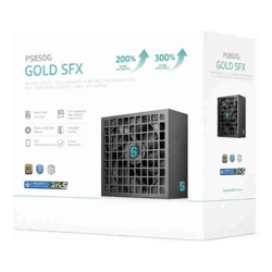 Deepcool PS850G 850W Gamer Storm SFX Full Japanese Electrolytic Capacitors Cybenetics Platinum /PPLP Gold Fluid Dynamic Bearing