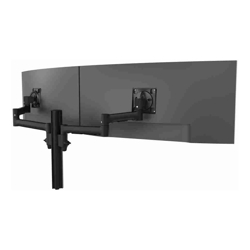Atdec AWMS-2-5940 Dual Extended-Reach Arms on Post C-Clamp Black