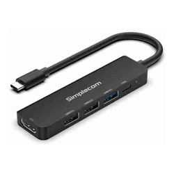 Simplecom CHT550 USB-C 5-in-1 Multiport Docking Station with USB Hub PD HDMI 2.0
