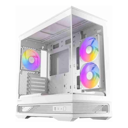 Antec C2M ARGB - White, Micro-ATX/ITX, steel/glass, 5 slots, 415mm GPU, 165mm CPU, 240mm ARGB fan, USB-C 10Gbps