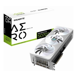 Gigabyte GeForce RTX 5070 Ti AERO OC 16G, 2588 MHz, CUDA 8960, 28 Gbps, GDDR7, 256 bit, PCI-E 5.0, PSU 750W, DisplayPort 2.1b x3 HDMI 2.1b x1