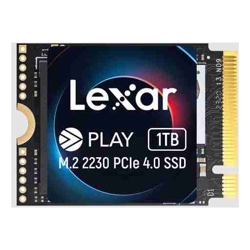 Lexar LNMPLAY001T-RNNNG Internal SSD Play 1TB M.2 2230 PCIe Gen 4x4 NVMe SSD up to 5200MB/s read, 4700MB/s write - 5 year limited warranty