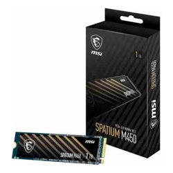 MSI SPATIUM M480 PRO PCIe 4.0 NVMe M.2 1TB SSD, 1GB DDR4, Sequential Read up to 7400MB/s, Sequential Write up to 6000MB/s, 700 TBW, 5 Year Warranty