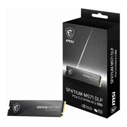 MSI SPATIUM M571 DLP PCIe 5.0 NVMe M.2 4TB, PCIe 5.0x4, NVMe 2.0, M.2 2280, Phison E28, 14500/11000MB/s, 2600K IOPS, 2800TBW, 5yr wty
