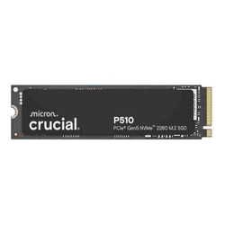 Crucial P510 1TB Gen5 2280 NVMe M.2 SSD 11,000 / 9,500 MB/s R/W 600TBW 1.5M IOPS 1.5M hrs MTTF Full-Drive Encryption 5yrs