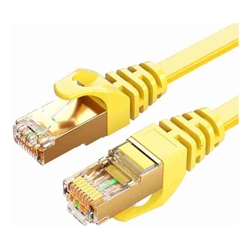 8Ware CAT7 Cable 10m Yellow Color RJ45 Ethernet Network LAN UTP Patch Cord Snagless Flat cable