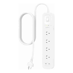 Belkin SurgePlus 4-Outlet Surge Protector With Dual USB-C Port(30W) -White(SRB005AU2M),Heavy Duty 2M Power Cord,525 Joules,$40000 CEW,2 Years Warranty
