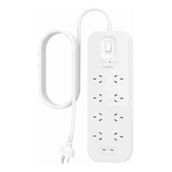 Belkin Surge Pro 8-Outlet Surge Protector With Dual USB-C Ports (SRB004AU2M) Heavy Duty 2M Power Cord 900 Joules $70000 CEW 2 Years Warranty