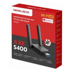 (E)Mercusys AXE5400 Wi-Fi 6E High-Gain Wireless USB Adapter (MA86XH)