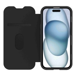 OtterBox React Folio MagSafe Apple iPhone 17e /  iPhone 16e / iPhone 15 / iPhone 14 / iPhone 13 (6.1") Case Black Crystal (Clear/Black) 7 Years Warra