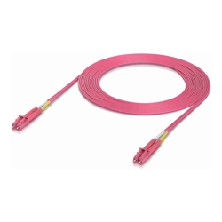 Ubiquiti OM4 Duplex LC UPC Fiber Patch Cable Indoor OM4 multi-mode fiber patch cable with duplex LC UPC connectors.