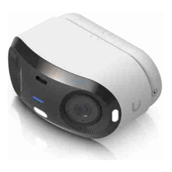 Ubiquiti G6 180, White, Indoor/Outdoor Dual Sensor 16MP 20 FPS PoE+ Camera, Multi-TOPS AI Engine, Panoramic 180 Coverage.