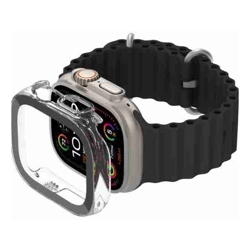 Belkin SCREENFORCE# TemperedGlass Full 360 Treated Antimicrobial Screen Protector for Apple Watch ##Ultra