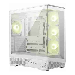 MSI MAG PANO 130R PZ WHITE Mid Tower ATX Gaming Case Tempered Glass Drive Bays: 3x2.5" SSD & 2x3.5" HDD Expansion Slots: 7 Fan: 120mm Mothernoard Support: ATX MicroATX MiniITX  White 1 Year 