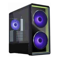 Lian Li PC-LAN217INFX, LANCOOL 217 Infinity Mirror Case, Tempered Glass, Drive Bays:  1x3.5" HDD+1x2.5" SSD (or 1x3.5" HDD / 2x2.5" SSD), Expansion Slot: 7, Fan: 140mm ARGB, Motherboard Support: ATX /