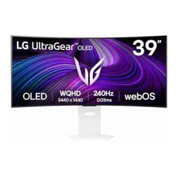LG 39" UltraGear  OLED 240Hz WQHD Curved Smart Gaming Monitor, 3440x1440, 0.03ms, 800R, DCI-P3 98.5%, HDR10, G-SYNC, FreeSync Premium, USB-C, 65W
