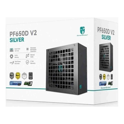 DeepCool PF650D V2 650W  Gamer Storm 80+ Silver/Cybenetics Non-Modular ATX Power Supply, Taiwanese Capacitors, ATX12V V3.1