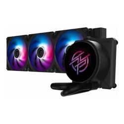 MSI MPG CORELIQUID P22 360 Black, 360mm AIO, 2.1" IPS LCD, 540x540, 3x120mm ARGB Fans, 2000RPM, 62.6CFM, LGA1700/1851, AM4/AM5