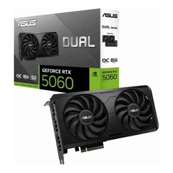 Asus nVidia Dual GeForce RTX 5060 EVO OC Edition 8GB GDDR7 128-bit PCIe 5.0 2565MHz 3840 CUDA 2.1-Slot