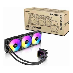 Antec Ultra 360 ARGB Black 360mm AIO ARGB PWM fans 1800RPM 67.62 CFM 2.09mmHO Intel/AMD 2-Year Warranty