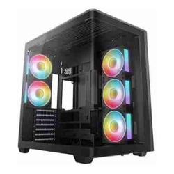 Deepcool CG590U 5F Sleek Showcase (one-piece curved glass) ATX Case5 x Pre-installed ARGB Fans USB3.0x2Gen2 Type-C x1Audio/Micx1