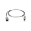 USB 2.0 Cables - 8Ware UC-2002AB USB 2.0 Certified Cable A-B 2m Transparent Metal Sheath UL Approved