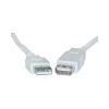 USB 2.0 Cables - 8Ware UC-2003AAE USB 2.0 Certified Extension A-A M-F Transparent Metal Sheath Cable 3m