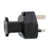 Power Adapters - Mystery PA-6021 Black in-line Power adapter to convert from two-pin US to United Kingdom Power | MegaBuy Computer Parts