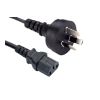 Power Adapters - PC-1235 Black in-line Power adapter converts IEC 320-C14 (Standard IEC computer Power socket) | MegaBuy Computer Parts