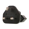 Power Adapters - Mystery PA-6022 Black in-line adapter to convert Euro 2-Pin Plug to a UK 3-Pin plug | MegaBuy Computer Parts
