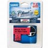 Brother - Brother TZE-451 24mm Black on Red TZE Tape GENUINE
