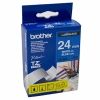 Brother - Brother TZE-555 24mm White on Blue TZE Tape GENUINE