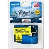 Brother - Brother TZE-S651 24mm Black on Yellow Strong Adhesive TZE Tape GENUINE
