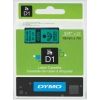 POS Consumables - Dymo SD45809 D1 Label Cassette 19mm x 7m Black on Green