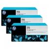 HP - HP B6Y27A 771B Lt Magenta Ink Cartridge 3-Pack