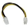 StarTech Power Cable Accessories - StarTech 8 inch ATX12V 4-Pin P4 CPU Power Extension Cable M/F