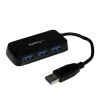 StarTech USB Hubs - StarTech Portable 4-Port SuperSpeed Mini USB 3.0 Hub Black