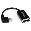 StarTech USB 2.0 Cables - StarTech 5 inch Right Angle Micro USB to USB OTG Host Adapter M/F