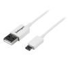 USB 2.0 Cables - StarTech 0.5m White Micro USB Cable A to Micro B