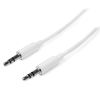 StarTech - StarTech 2m White Slim 3.5mm Stereo Audio Cable Male to Male