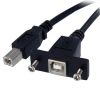 USB Type-C / 3.1 Cables - StarTech 3ft Panel Mount USB Cable B to B F/M