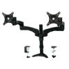 StarTech Brackets & Mounting - StarTech Articulating Dual Monitor Arm Grommet/Desk Mount with Cable Management Height Adjust