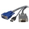 StarTech KVM Cables - StarTech 6ft Ultra-Thin USB VGA 2-in-1 KVM Cable