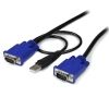 StarTech KVM Cables - StarTech 15ft 2-in-1 Ultra Thin USB KVM Cable