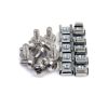 Other Server Accessories - StarTech 100 Pkg M6 Mounting Screws and Cage Nuts for Server Rack Cabinet
